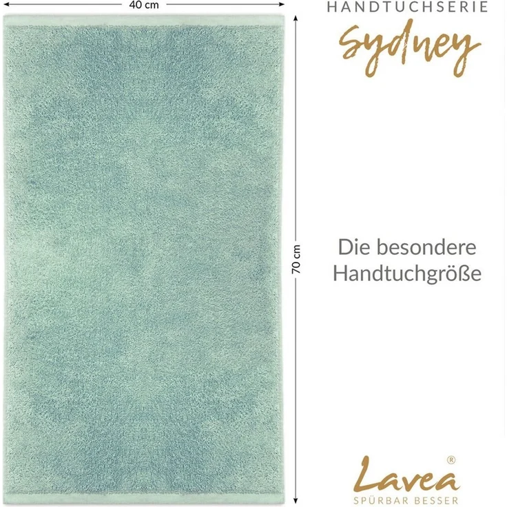 Lavea Handtücher Sydney Serie Handtuch oder Duschtuch Set, (4-St), 500 g/m² Frottier, weich & saugstark, pflegeleicht – Bild 4