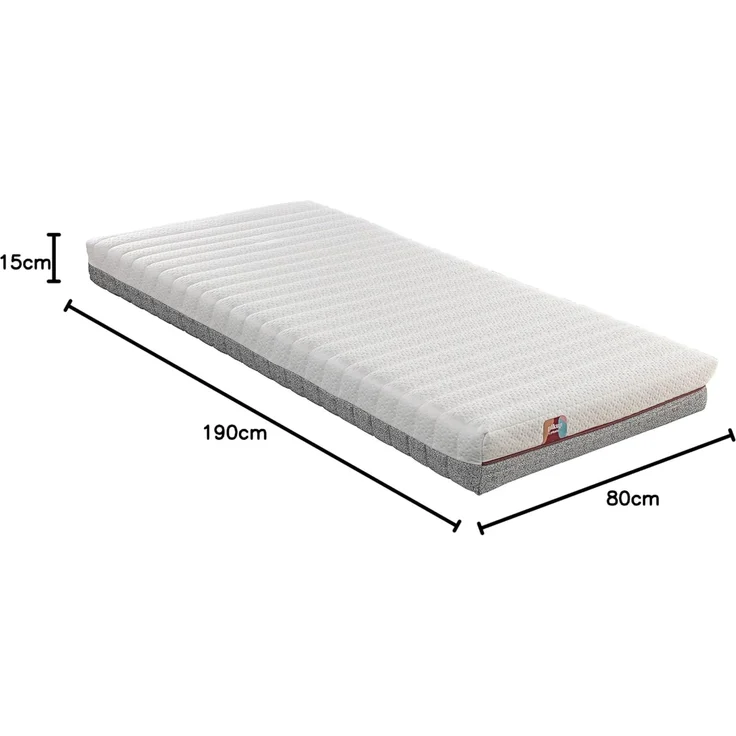PIKOLIN - Matratze, 80x190 cm, Kinderbett, Etagenbett, Jugendmatratze, HR-Schaum, extra Komfort, waschbarer Bezug, hohe Atmungsaktivität, Pikup Kids – Bild 3