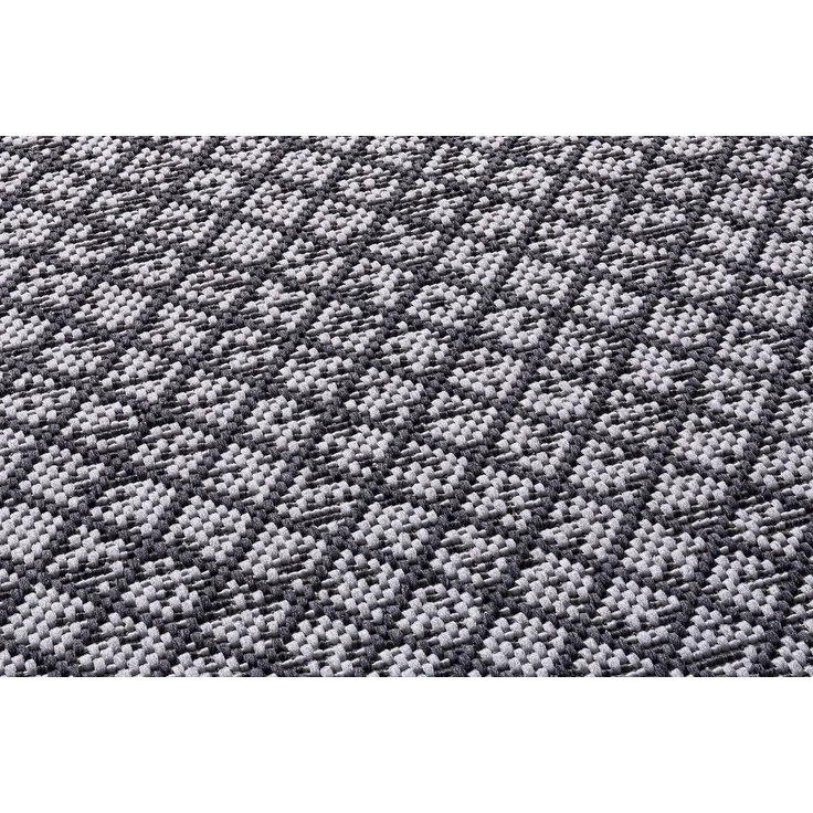 In- und Outdoorteppich Öland - Raute, Farbe: Grau Anthrazit, Größe: 80x150 cm – Bild 2