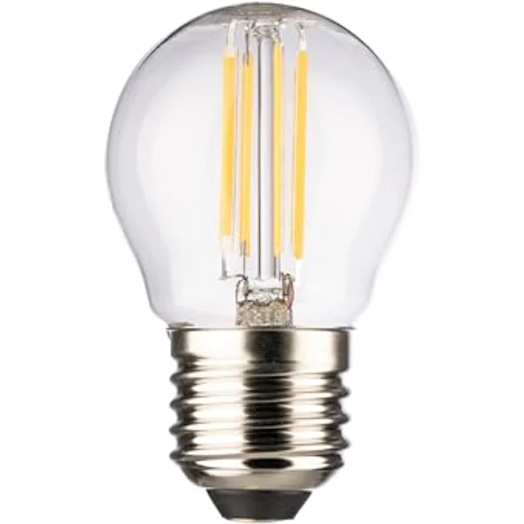 Müller-Licht LED Filament Leuchtmittel Tropfen, 4,5W = 40W E27 klar, warmweiß 2700K, 470 Lumen, langlebig 15.000 Stunden, hoher Farbwiedergabeindex Ra >90 – Bild 1