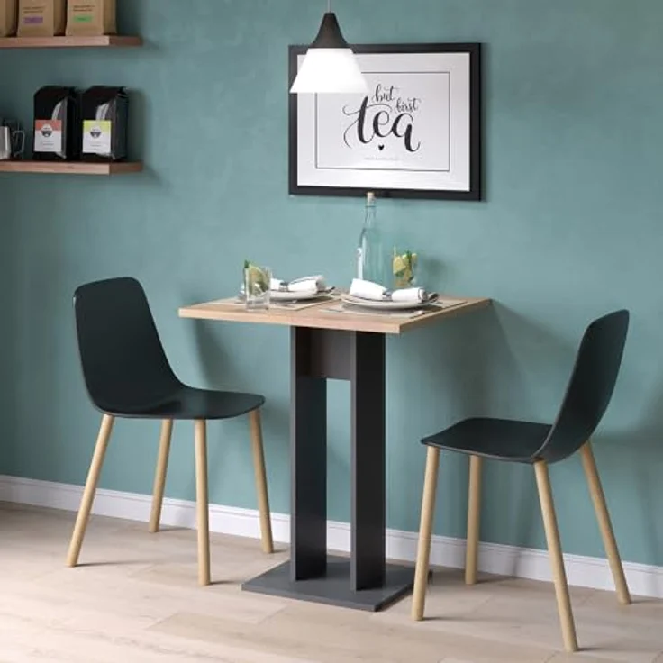 Esstisch Repose Anthrazit 65 x 65 cm Vicco – Bild 3