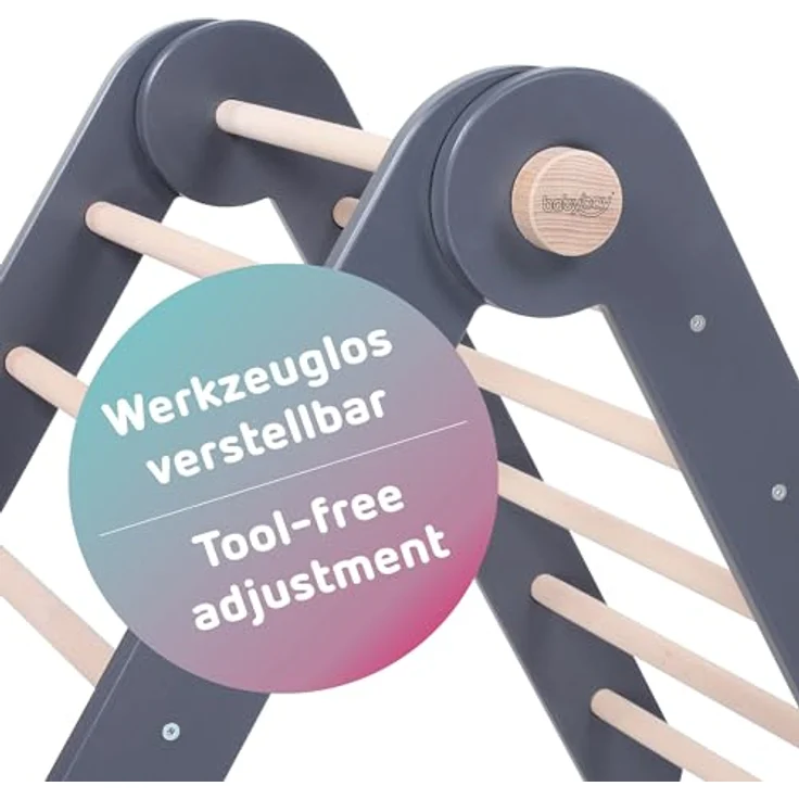 babybay Kletterdreieck Littlefoot schiefergrau lackiert – Bild 6