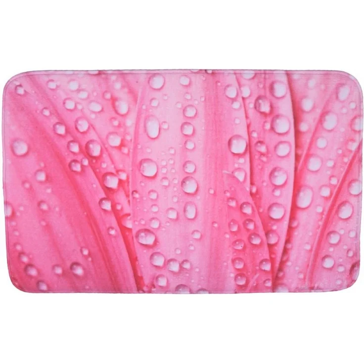 Sanilo Badematte Pink Flower, rutschhemmend, waschbar, schnelltrocknend, Polyester, rechteckig, sehr weich, hochwertig & modern, 50 x 80 cm oder 70 x 110 cm – Bild 5