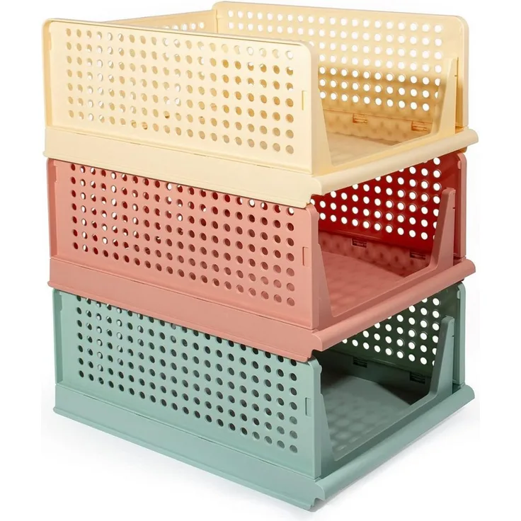 Zedelmaier Organizer Schrank-Organizer Kleiderschrank Schublade faltbare Aufbewahrungsbox (Set, 3 St, Set of 3), Klappbar und Stapelbar Aufbewahrungsbox