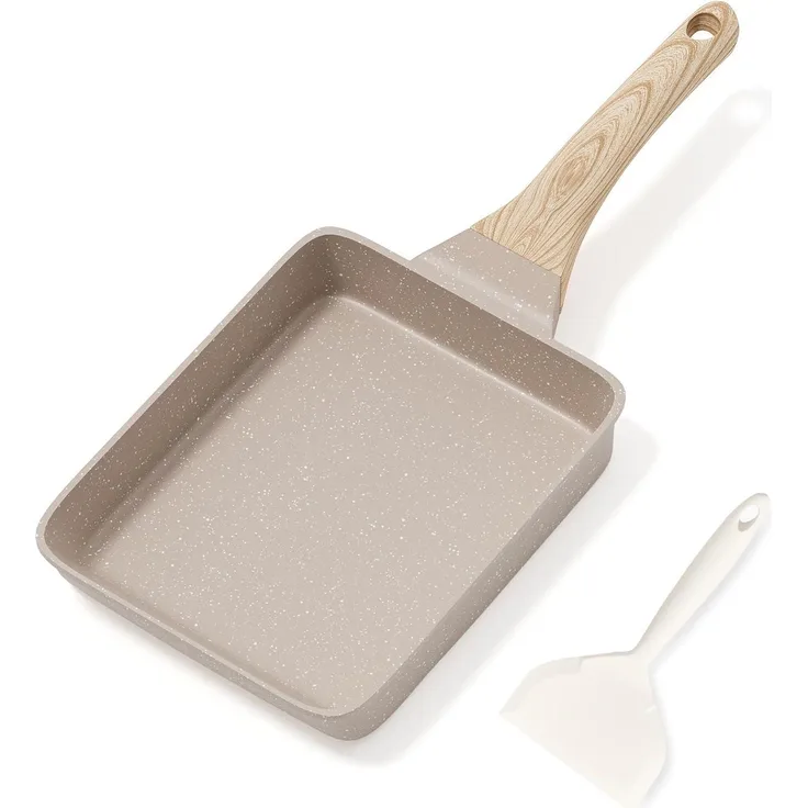 Antihaft Tamagoyaki Omelette Pfanne mit Granit Beschichtung, Induktion