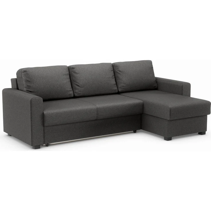 ATLANTIC home collection Ecksofa Dublin L-Form, Bettfunktion und Bettkasten, Recamiere links oder rechts montierbar – Bild 3