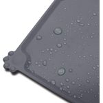 Joytale Napfunterlage für Hund und Katze rutschfest, Silikon grau, 47x30 cm