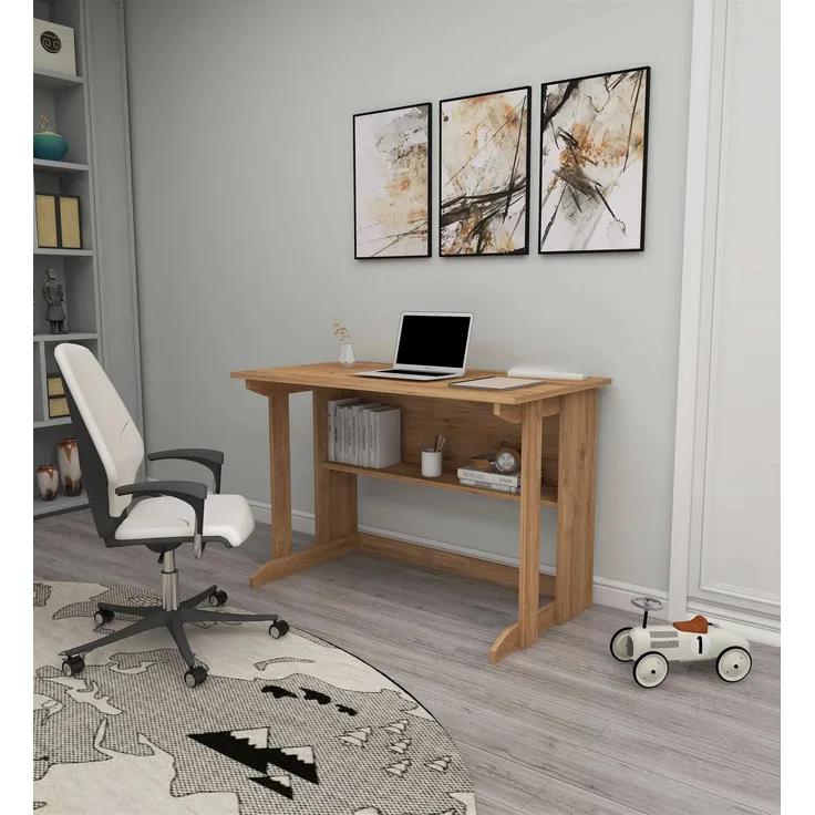 Skye Decor 'Pillar - Atlantic Pine' Schreibtisch, Atlantik-Kiefer, 100 x 74,3 x 55,5 cm