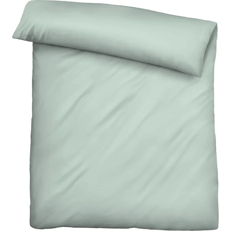 biberna Tencel Bettwäsche 0470500 UNI, salbei, 1x 155x220 cm + 1x 80x80 cm – Bild 2