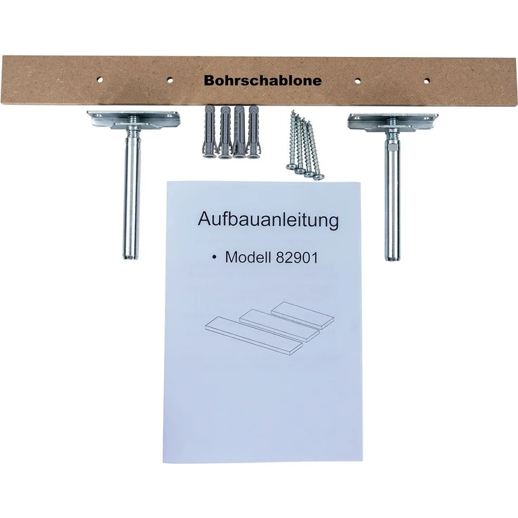 Levandeo® Wandregal, Wandboard Bobby 40cm weiß - Wandregal Regal Board Bord – Bild 3