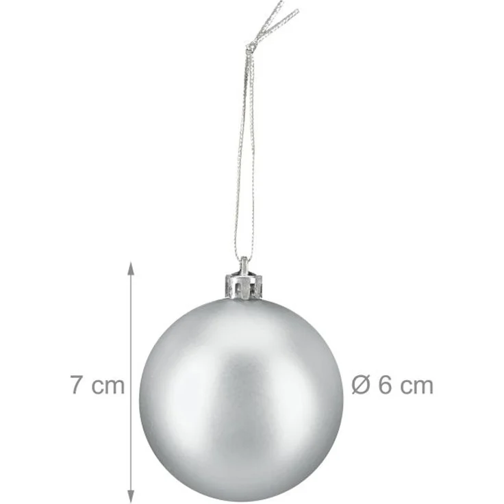 Relaxdays Weihnachtskugeln 100er Set – Bild 4