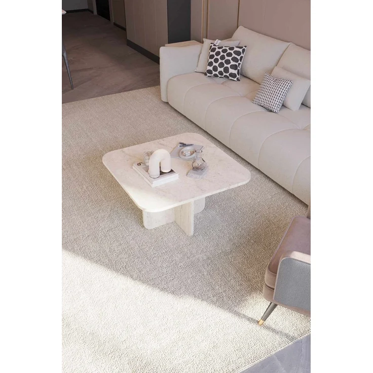 Skye Decor 'Noya - Travertine' Couchtisch, Travertin, 70 x 42 x 70 cm – Bild 2