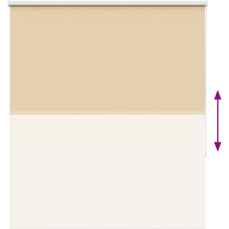vidaXL Verdunkelungsrollo Beige 125x175 cm Stoffbreite 121,6 cm 4010769 – Bild 8