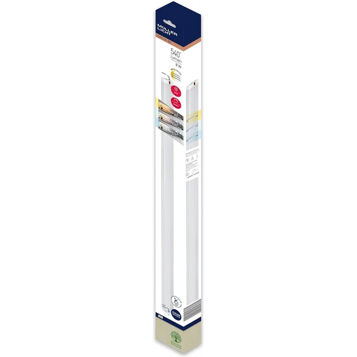 Mueller-Licht 20000096 Cassia Sensor LED-Unterbauleuchte 8W Warmweiß, Neutralweiß, Tageslichtweiß
