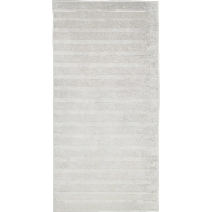 CAWÖ Duschtuch - Noblesse2, Walkfrottier, Velours-Streifen, Baumwolle, einfarbig Platin 80x160cm – Bild 3