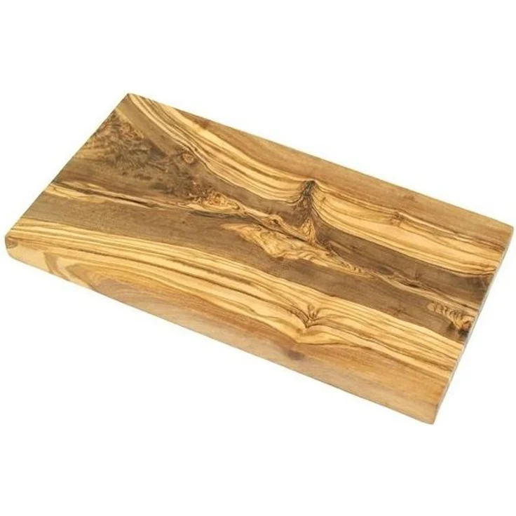 Olivenholz-erleben Frühstücksbrett eckig, mit gerader Kante aus echtem Olivenholz, ca. 30x15 cm, Holz, (1-St), Ein hochwertiger Alltagsbegleiter – praktisch, schön, immer ein Unikat – Bild 4