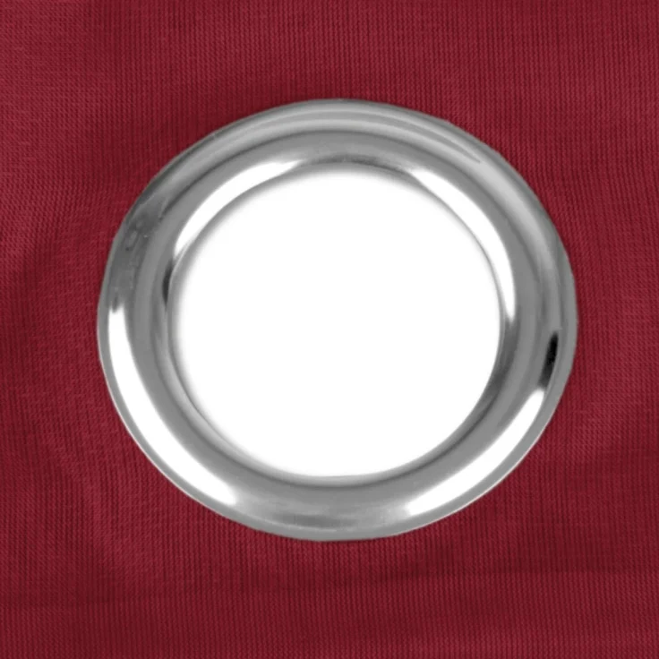Ösen-Bistrogardine in B160cm x L60cm, transparente uni Scheibengardine Voile in vielen verschiedenen Farben erhältlich (bordaux - beere) – Bild 2