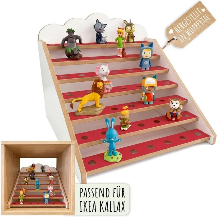 Holzura Kinderregal Tonie Regal für IKEA KALLAX – magnetisch – für ca. 50 Toniefiguren – Bild 1