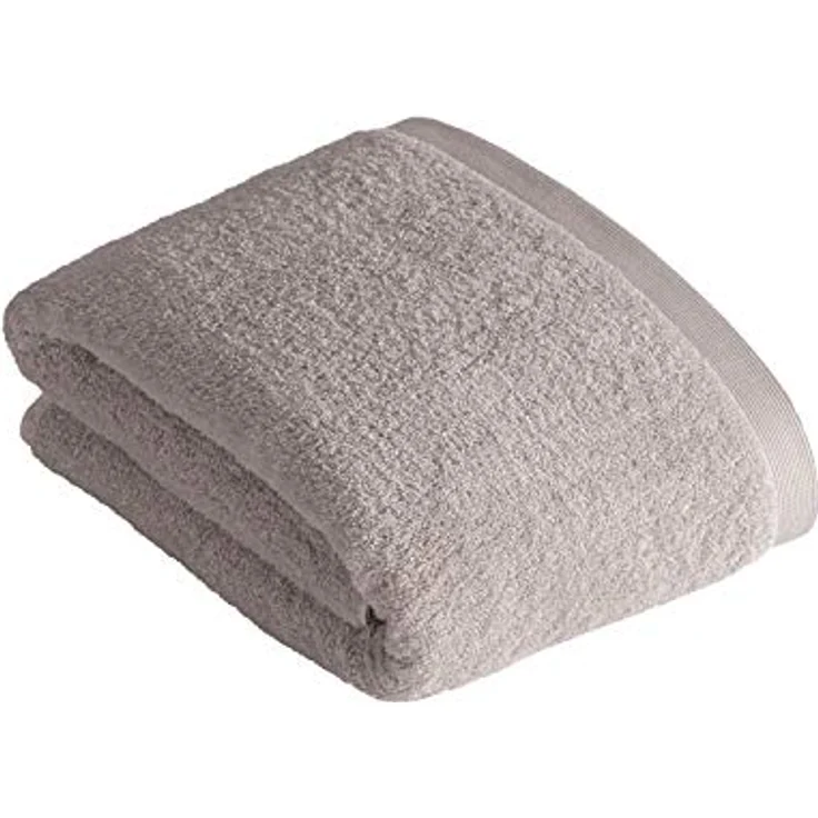 Vossen Badetuch High Line, Hellgrau, 100x150 cm, Oeko-Tex® Standard 100, saugfähig, vegan, Made in Austria, schadstoffgeprüft, angenehm weich, mit Aufhängeschlaufe – Bild 2