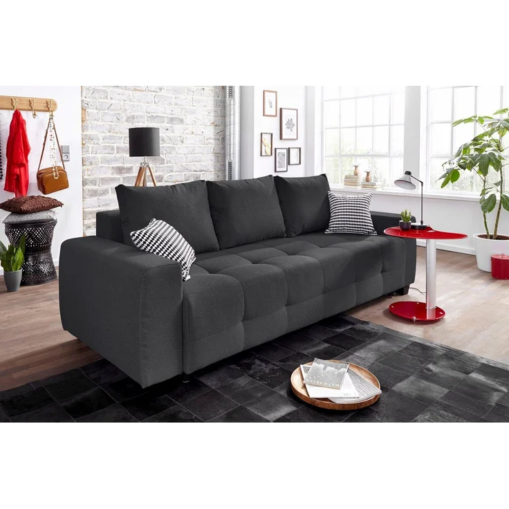 COLLECTION AB Schlafsofa Bella, mit Bettfunktion und Bettkasten, inkl. loser Rücken- und Zierkissen – Bild 1