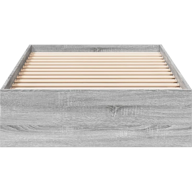 vidaXL Bettgestell mit Schubladen Grau Sonoma 90x200 cm Holzwerkstoff 3280683 – Bild 3