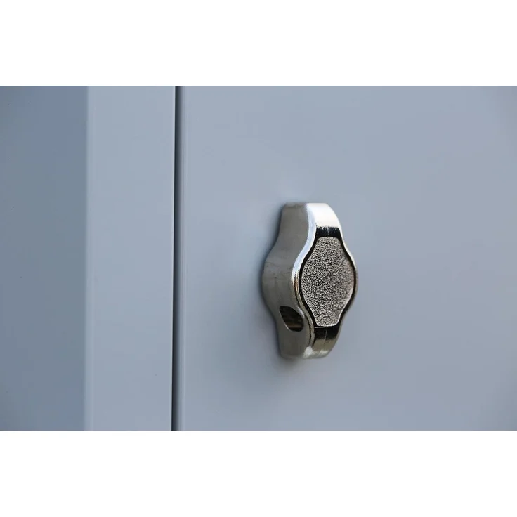 Steelboxx Spind Spind Garderobenschrank Stahlschrank Metallschrank Kleiderspind (1-St) Komplett verschweißt und montiert – Bild 3