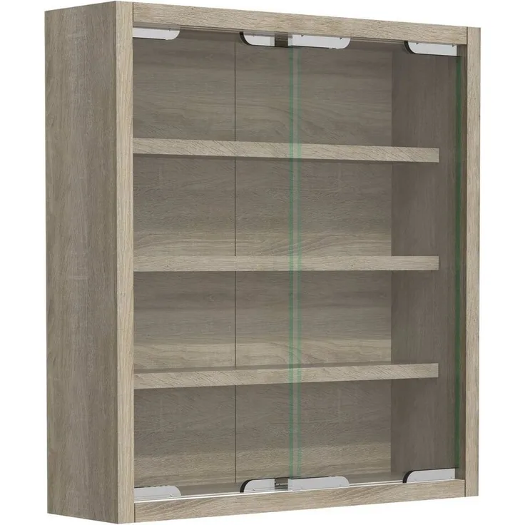 VCM Wandvitrine Agisa 918270 Sonoma-Eiche H. 40 x B. 37 x T. 10 cm