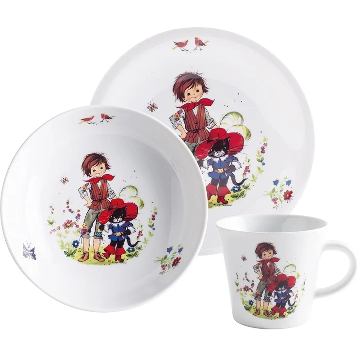 KAHLA Kids Kinderset 3tlg. Gestiefelter Kater – Bild 1