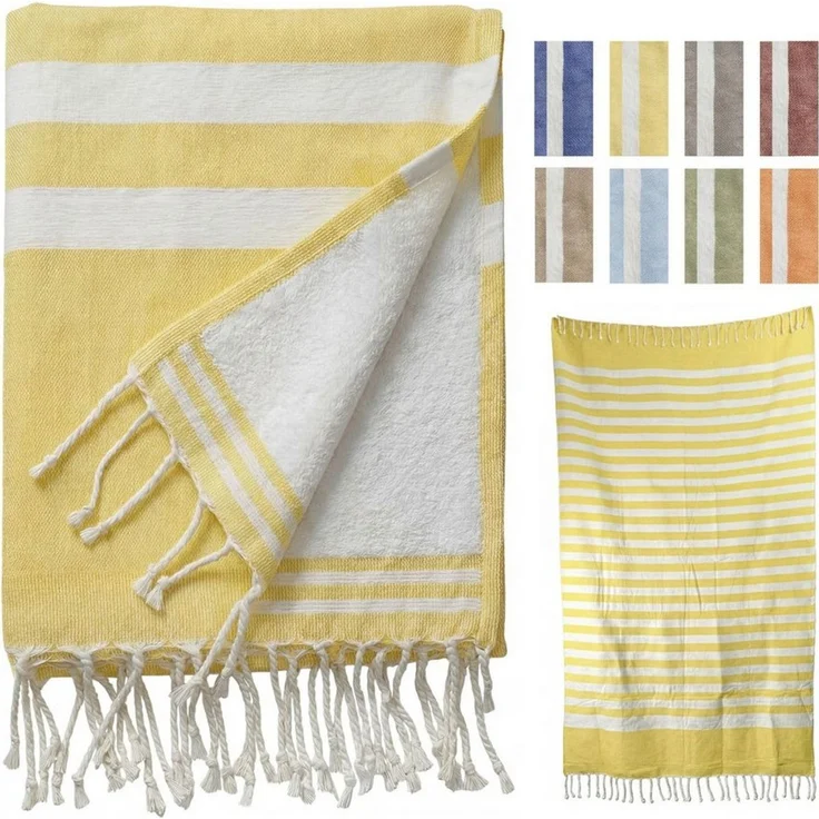 furora HOLIDAY Badetuch Saunahandtuch 100x200 cm Frottier - Badetuch XXL Strandhandtuch Groß, Frottee und Badetuch zugleich aus 100% Baumwolle in brillanten Farben – Bild 1