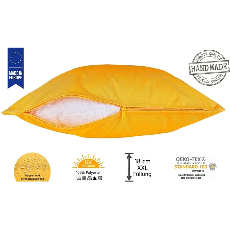 JACK Dekokissen 40x60cm Outdoor Lounge Kissen inkl. XXL Füllung, starke Füllung, Robust, Strapazierfähig, Wasserabweisend, Innen&Außen – Bild 2