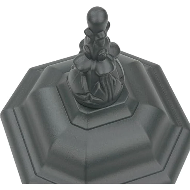 Licht-Erlebnisse Wandleuchte Außen BREST, rustikale Laterne in Grau, IP23, H:54 cm, E27, Aluminium Glas, nostalgisches Design für Garten und Eingang – Bild 5