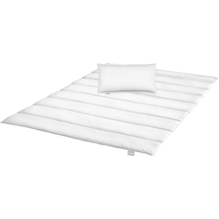 liebling Bettdecke + Kopfkissen Bettwaren-Set, Füllung: 100% Polyester, Bezug: 100% Polyester (Mikrofaser), für Allergiker geeignet, hautschonend, pflegeleicht, langlebig