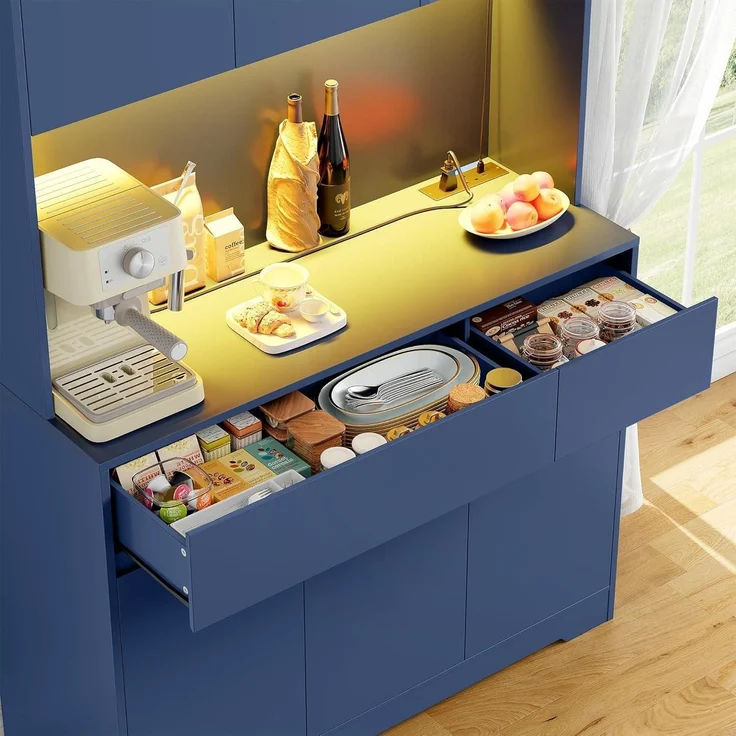 Küchenschrank Buffetschrank Sideboard mit LED und – Bild 8