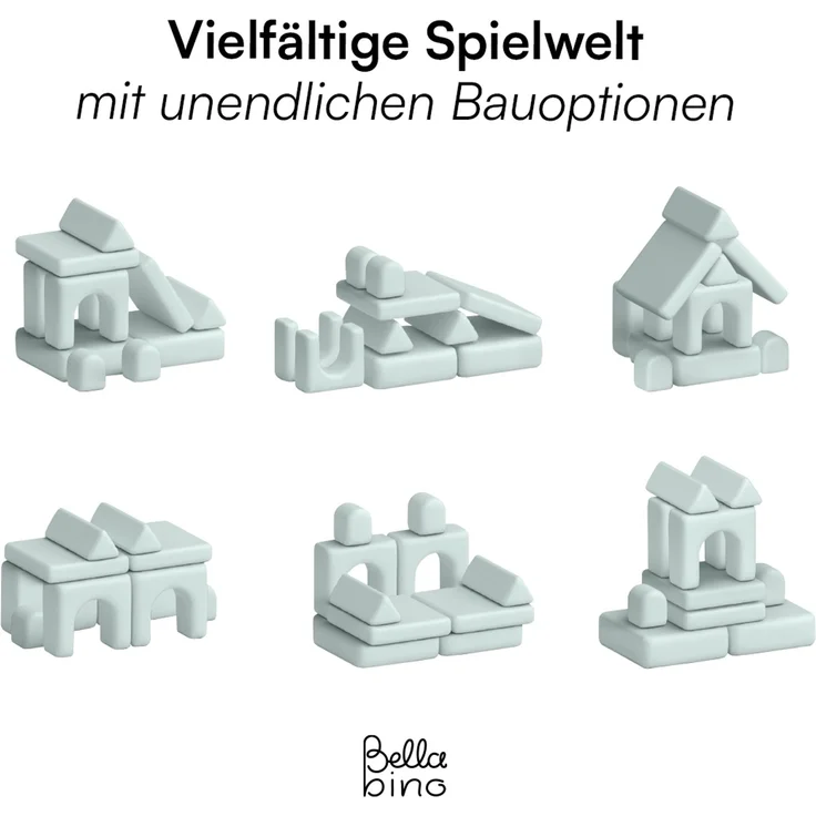Bellabino 'Nile' Spielsofa mit Toren, 8-tlg, Cord, türkis, faltbare Kindercouch, abnehmbarer & waschbarer Bezug, Kindersofa aus Schaumstoff, Oeko-Tex zertifiziert – Bild 4