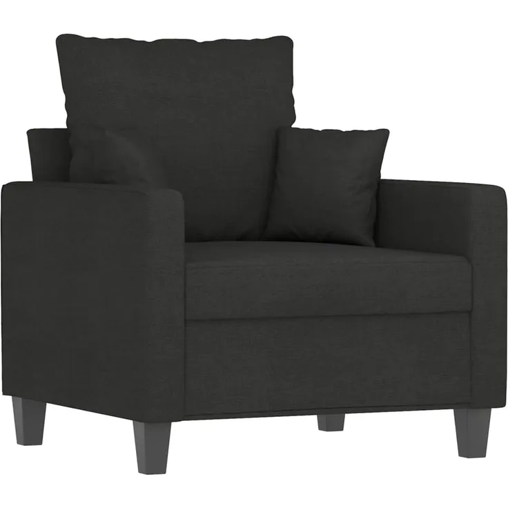 vidaXL Sessel Schwarz 60 cm Stoff 359255