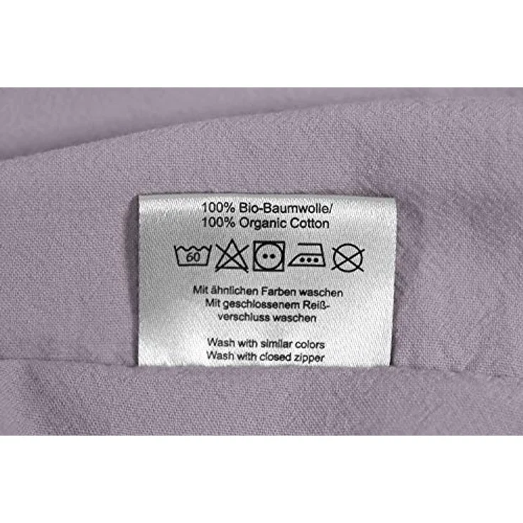 jilda-tex Bettwäsche Lissabon, Renforcé (Bio-Baumwolle), 2 teilig, unifarben, stonewashed und in vielen Farben – Bild 7
