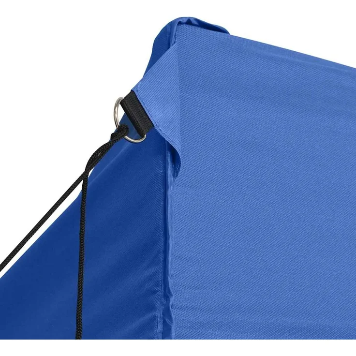 Profi-Partyzelt Faltbar, Gartenzelt mit 4 Seitenwänden 3x4m Stahl Blau – Bild 6