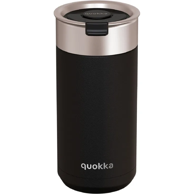 Isolierflasche mit Teesieb Thermobecher aus Edelstahl, doppelwandig, vakuumisoliert 400 ml Schwarz