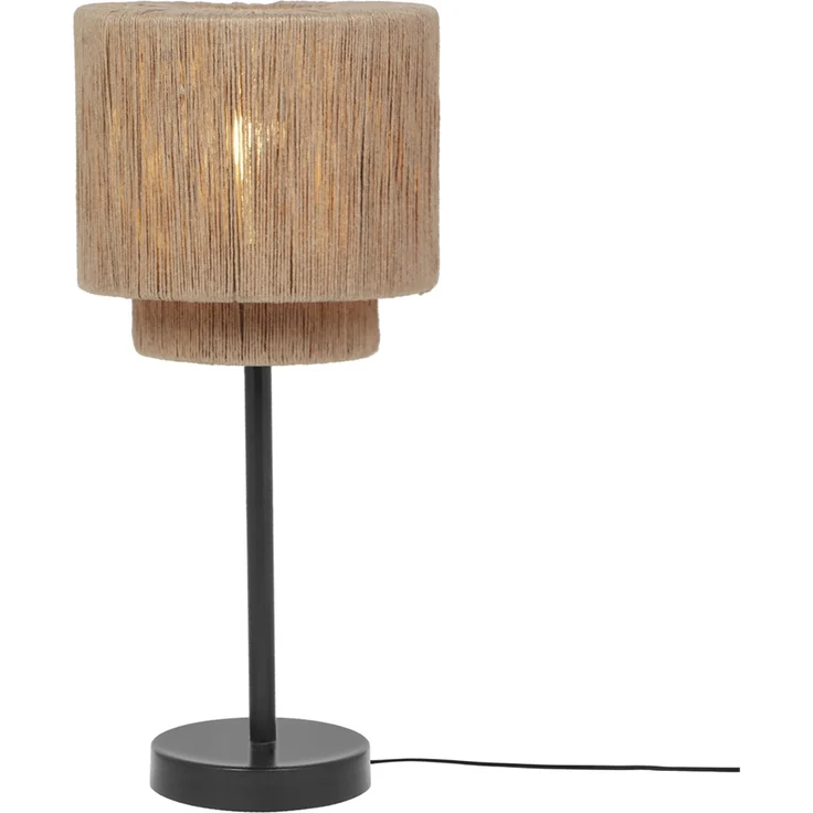 Große LED Tischleuchte aus Jute Natur im Boho Stil, Höhe 45cm – Bild 10