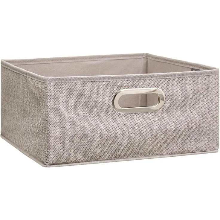 5five Textil- Aufbewahrungsbox für Kleidung Aufbewahrungsbox 31 x 15 cm beige