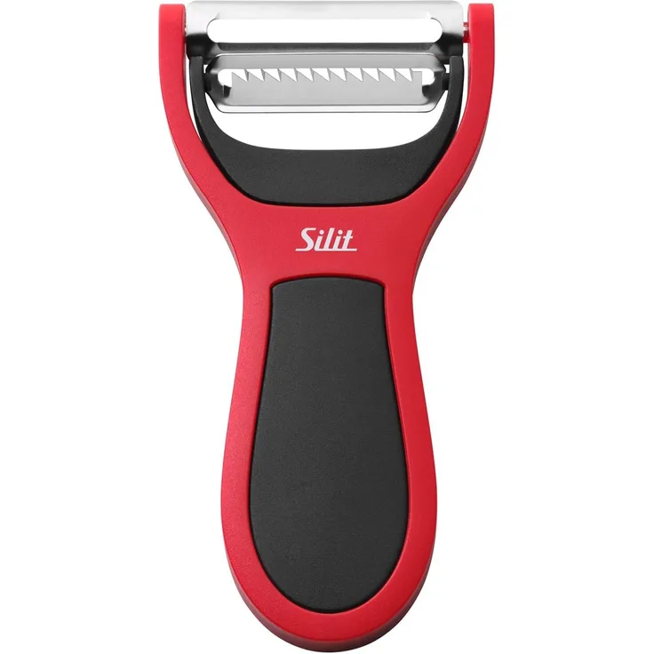 Silit 2in1 Universalschäler + Julienneschneider Kombi Schäler & Gemüsestreifen