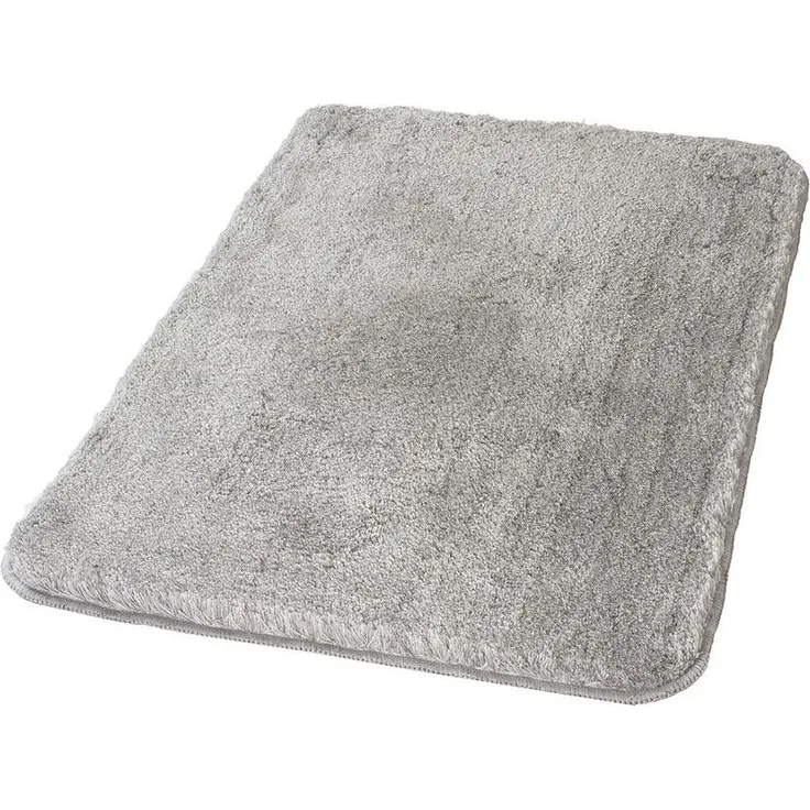 Primaster Badteppich grau 60 x 100 cm Badematte Badvorleger Duschvorleger Bad