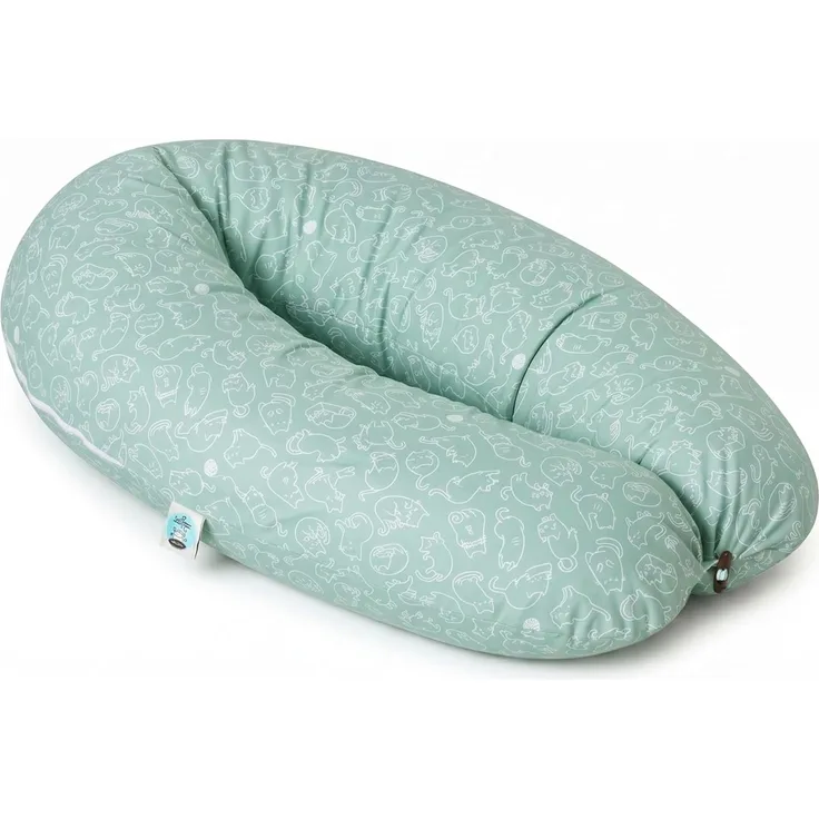 sei Design XXL Stillkissen ergonomisch 190x30 Schwangerschaftskissen Seitenschläferkissen Komfortkissen Erwachsene Baby Kissen mit Bezug 100% Baumwolle