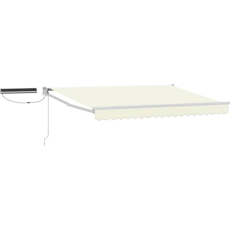 vidaXL Elektrische ausziehbare Markise Creme 3 x 2,5 m 3419931 – Bild 1