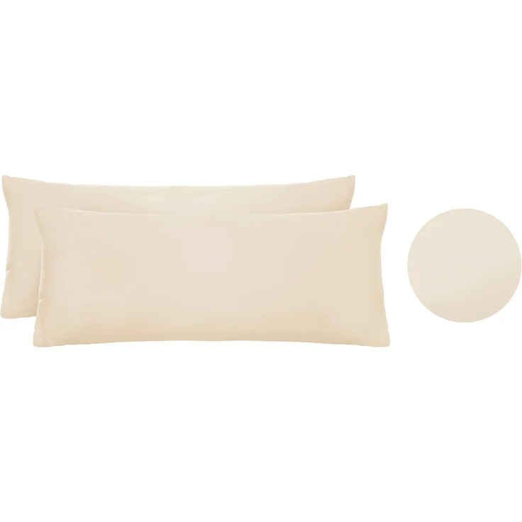 biberna Feinjersey-Kissenbezug, 2-teilig, kitt, 40x80 cm – Bild 5