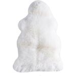 Schaffell natur weiß, ca. 60 x 85 cm