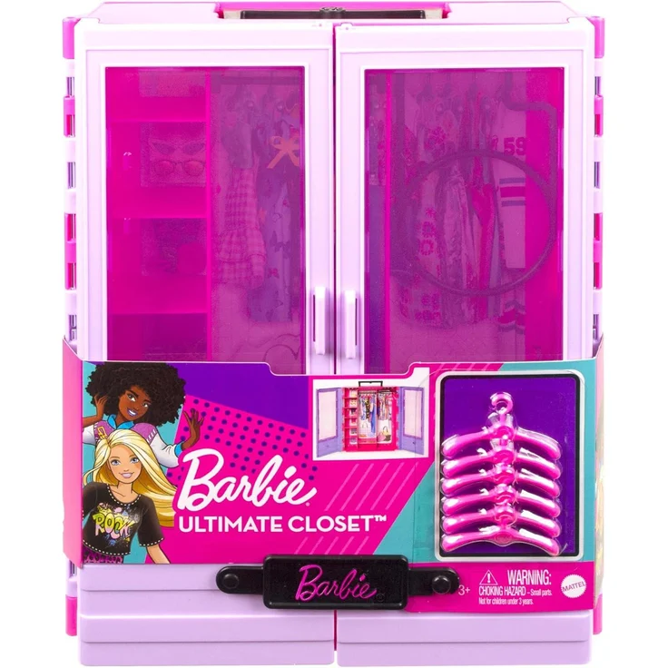 Mattel - Barbie Fashionistas Kleiderschrank, 6 Kleiderbügel – Bild 6
