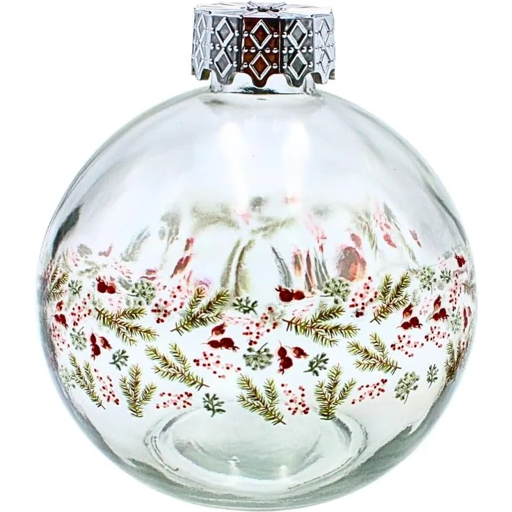 Dekohelden24 Becher Trinkglas Weihnachtskugel aus Glas mit Strohhalm als 2er Set – Bild 6