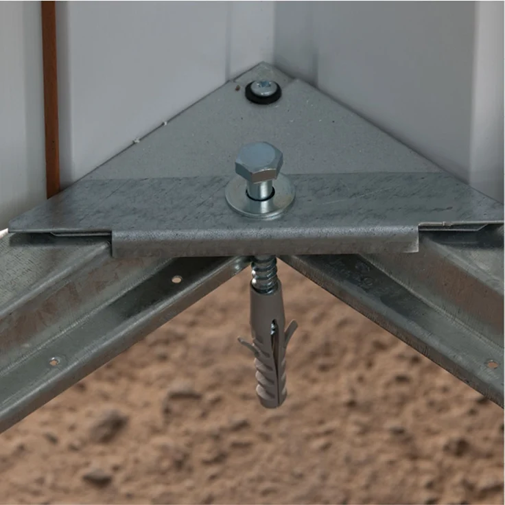 Yardmaster Metall-Gerätehaus "Heidelberg 1013", anthrazit, 11,03 m²,ohne Bodenrahmen – Bild 3