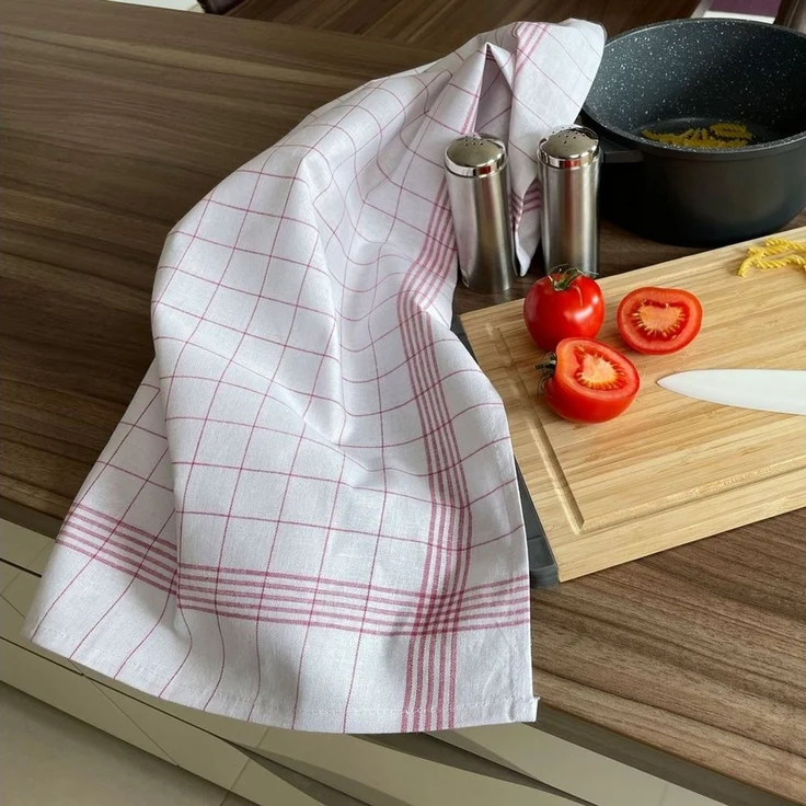 ZOLLNER Geschirrtuch, (Spar-Set, 5-tlg), 50 x 70 cm, 50% Baumwolle, 50% Leinen, vom Hotelwäschespezialisten – Bild 3